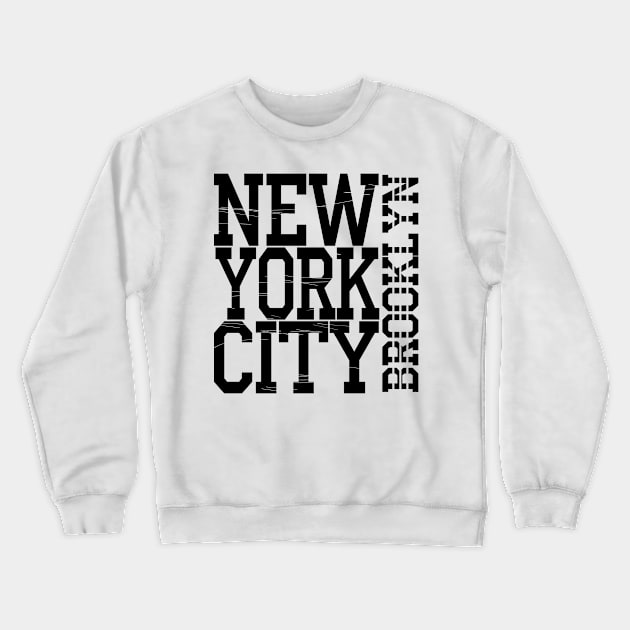 New York City brooklin Crewneck Sweatshirt by Ken Asahvey
